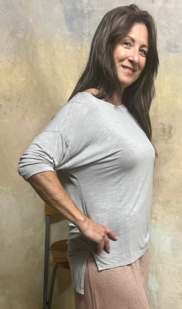 The Drift Hemp & Lycra Slub Tunic Top
